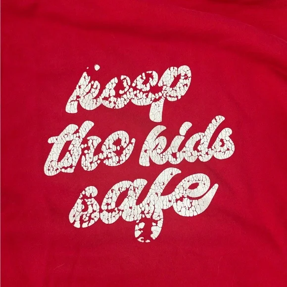 Hoodie sweatshirt Keep the kids safe Black Grand Mingo You are enough Red XL - Picture 10 of 13